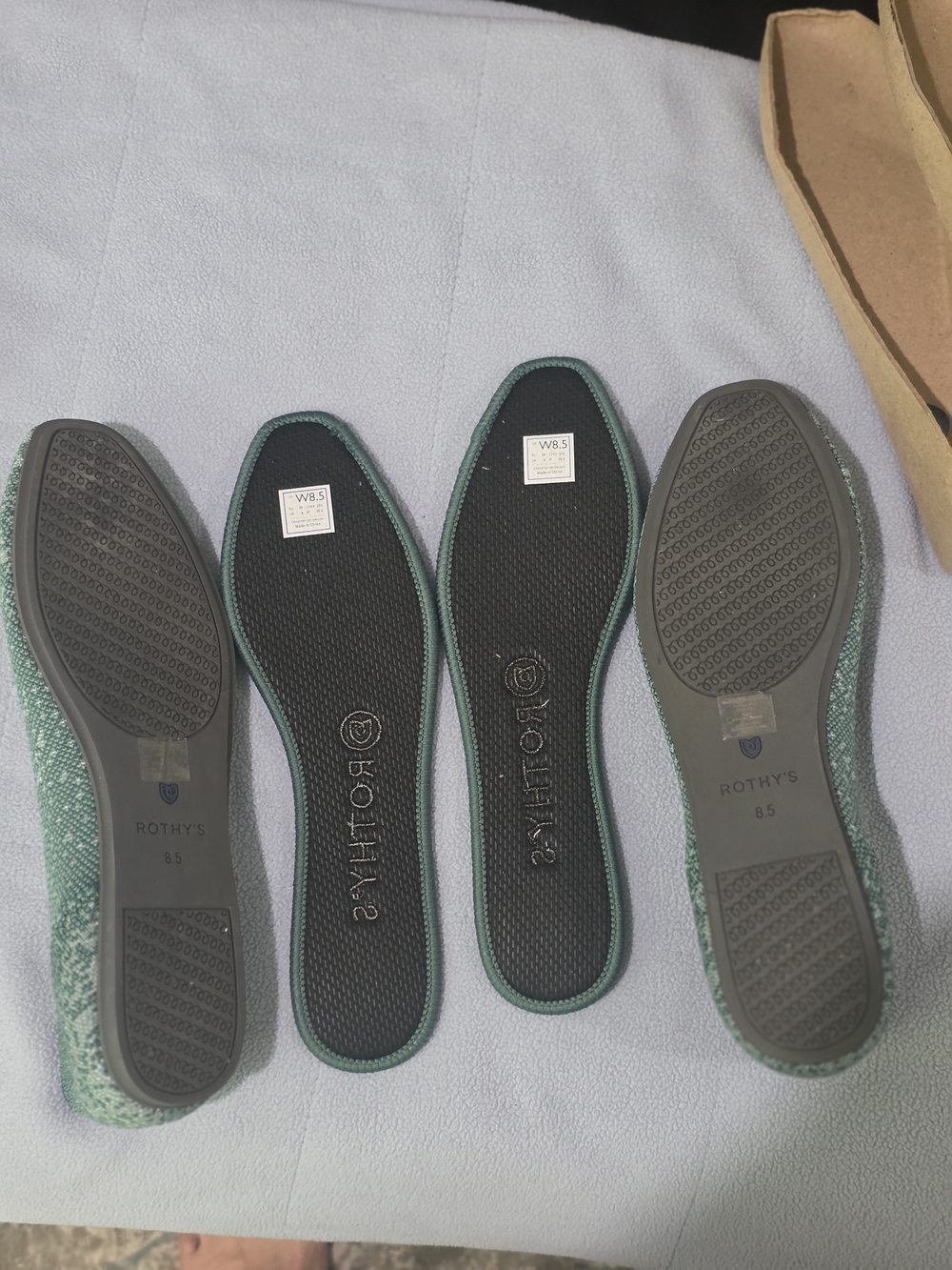 Rothy's Green Knit Ballet Flats - Picture 3 of 3